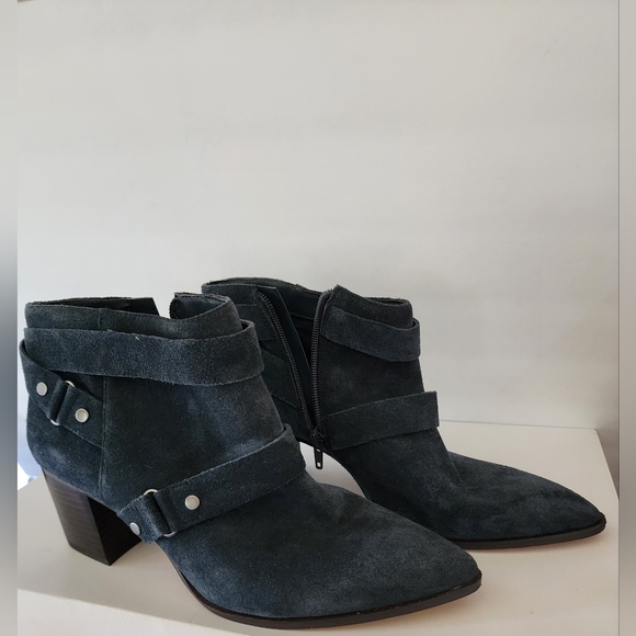 Sole Society Leather Ankle Booties Blue So-Dariela Women's Size 9.5 M - Picture 10 of 13